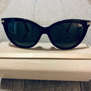 Jimmy Choo Glittery Black Sunglasses